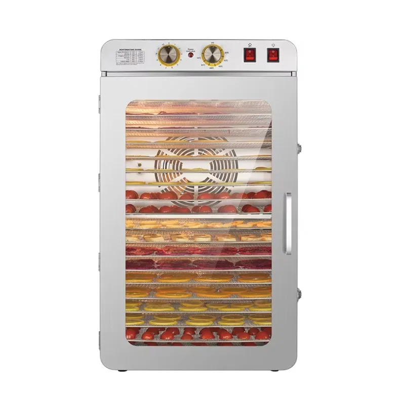 High Quality Multi-Functional 110v Food Dehydrator Machine for Fruit Vegetable Dehydrator Machine with 20 Layers Side Door