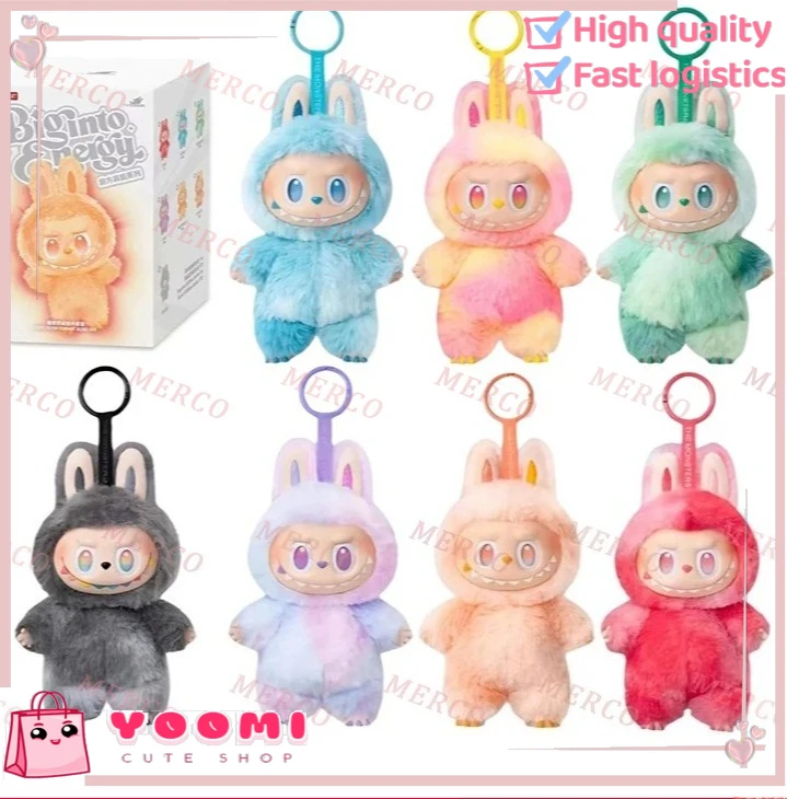 

V3 The Monsters Big Into Energy Series Виниловый плюшевый кулон Слепая коробка Лицо куклы Фигурка Брелок Подарок Labubu