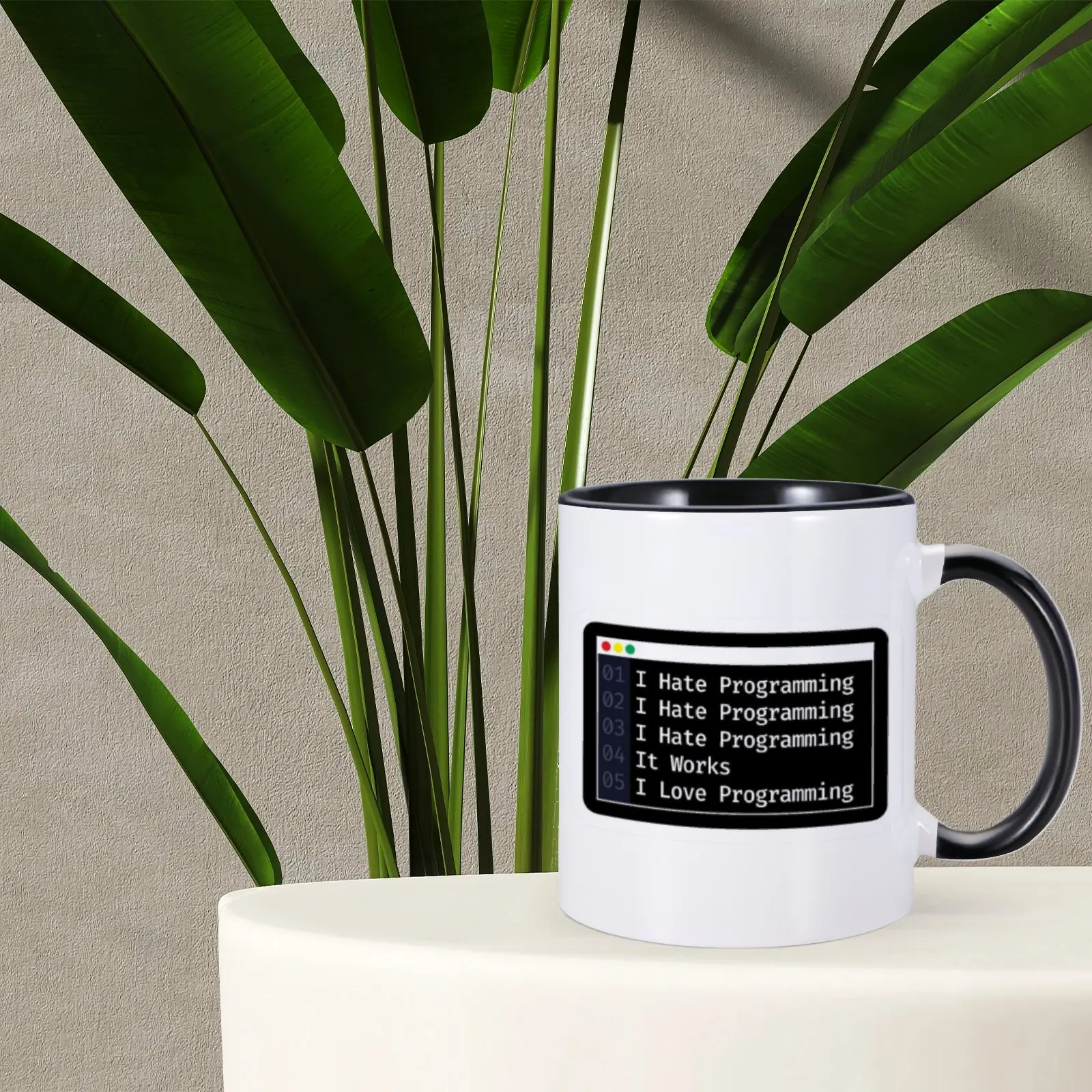 1pc 11oz Funny Code Coffee Mug I Hate Programming Mug for Coworker Programmer IT practitioners Ceramic Cup Drinkware Unique Gift