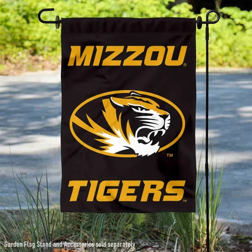 Missouri Team Tigers Black Garden Flag and Yard Banner 12'x18'Fast Ship aax