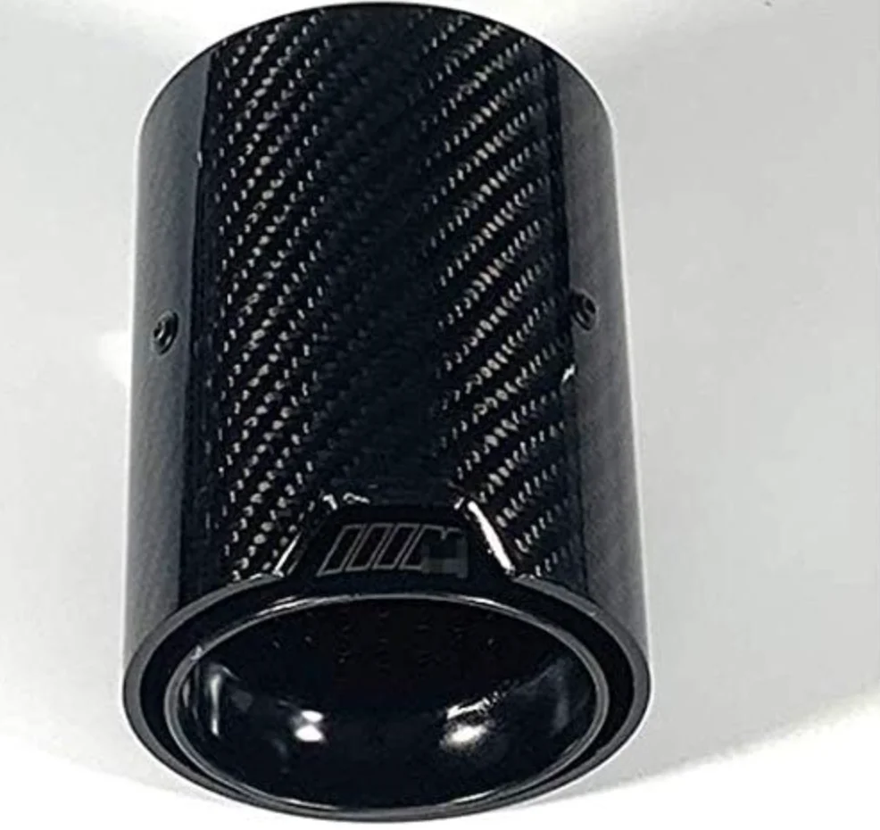 Cool all black high quality carbon fiber exhaust tip refit fit for M2 M3 M4 F87 F80 F82 F83 tips Pipe