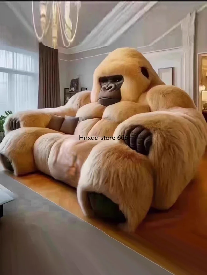 Black King Kong Gorilla Italian Sofa