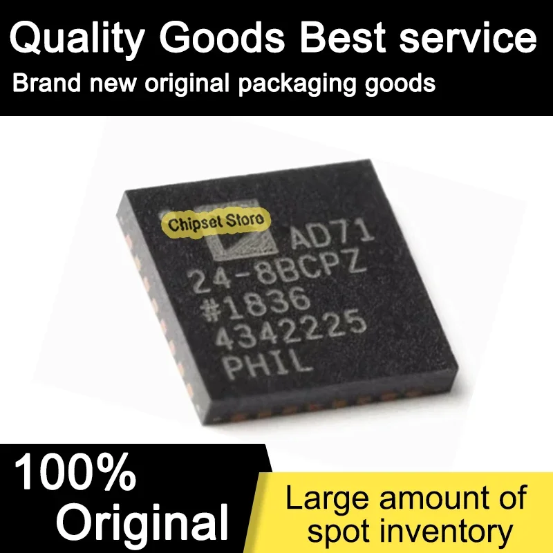

AD7124-8BCPZ-RL7 AD7124-8BCPZ LFCSP IC 100% Brand new
