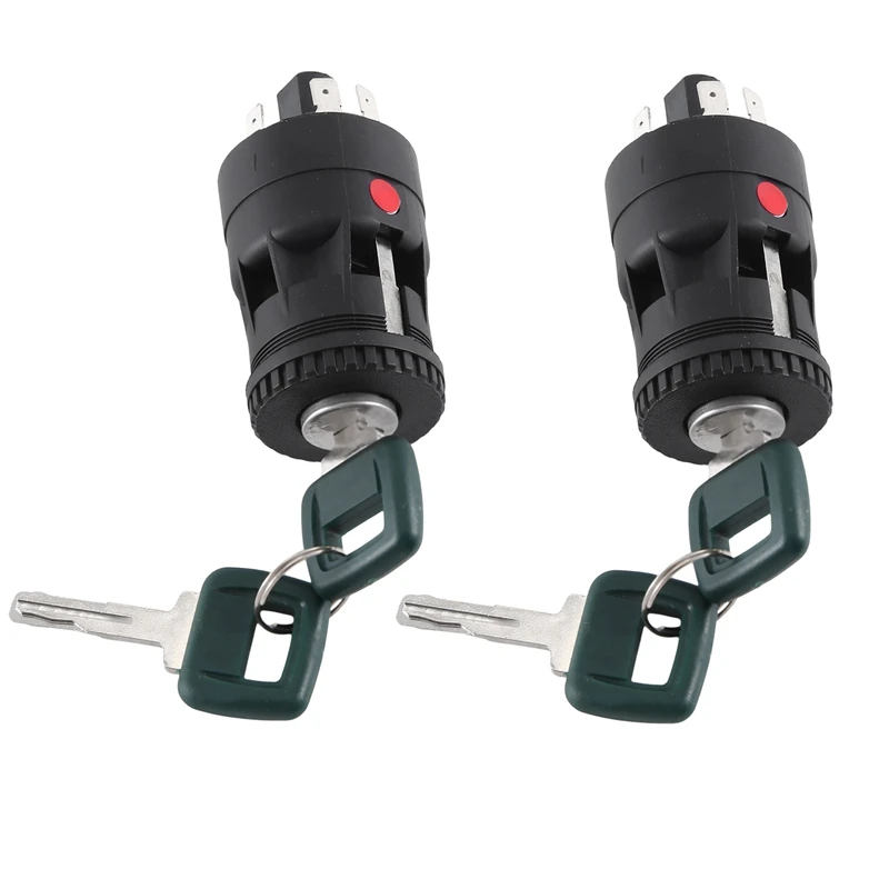 2X New Ignition Switch With 4 Keys Electric Door Lock 15082295 04822301 For VOLVO Excavator-A82M