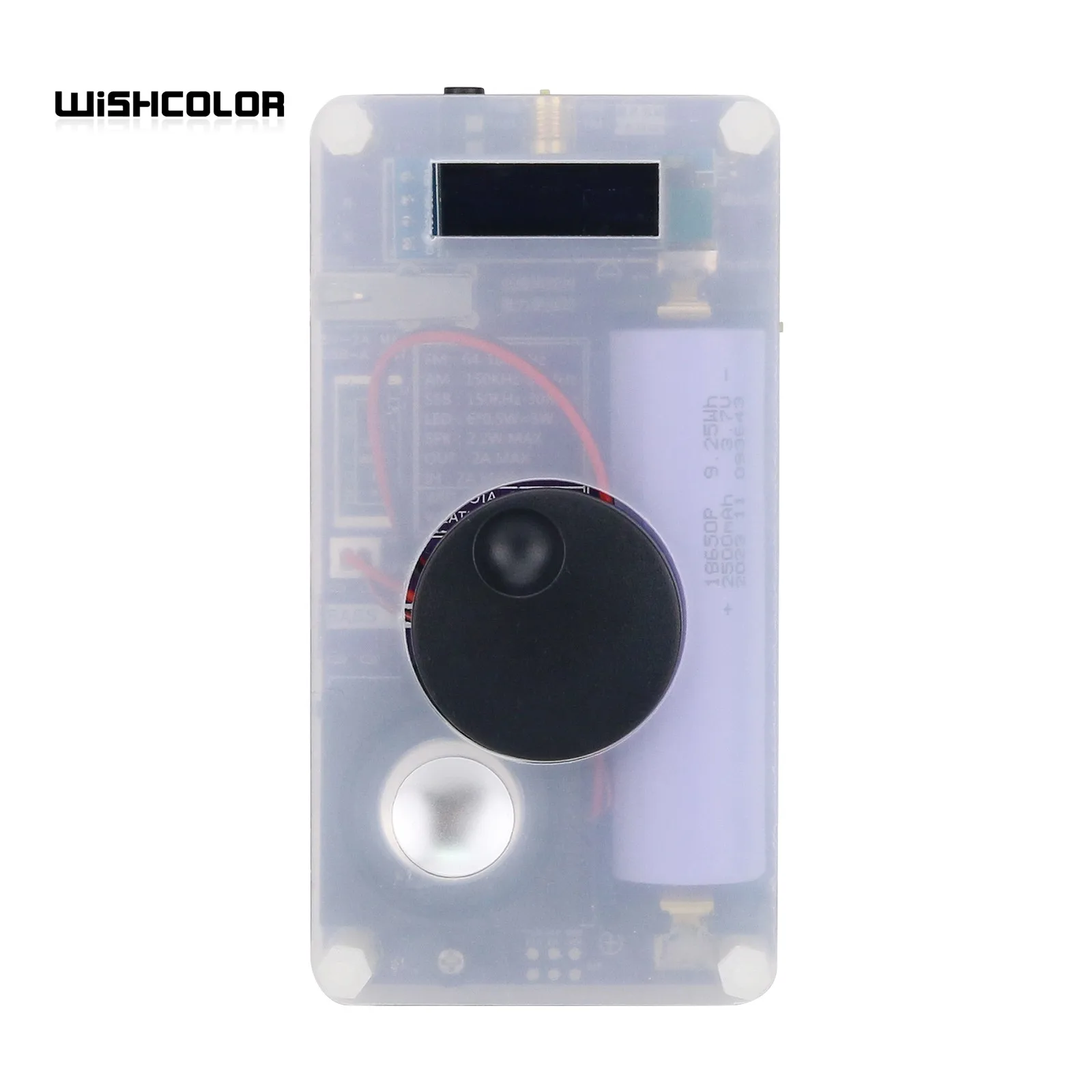 Wishcolor Transparent Welded SSB Full Band Radio High Sensitivity Intelligent Radio with 2500mAH 18650 Battery