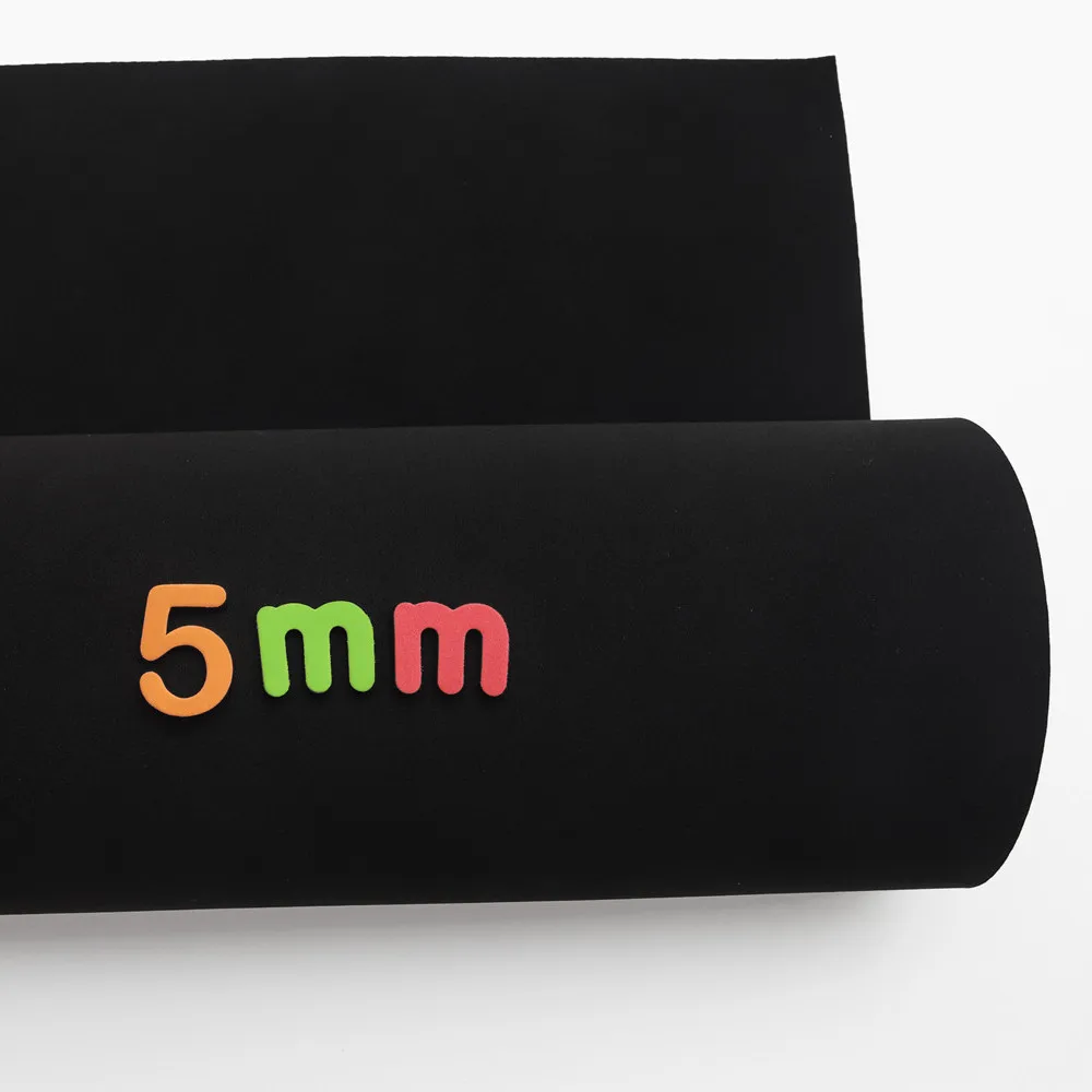 

Black SBR neoprene 5mm extra thick shockproof and pressure resistant sewing fabric fabric can be used as school bag fabric