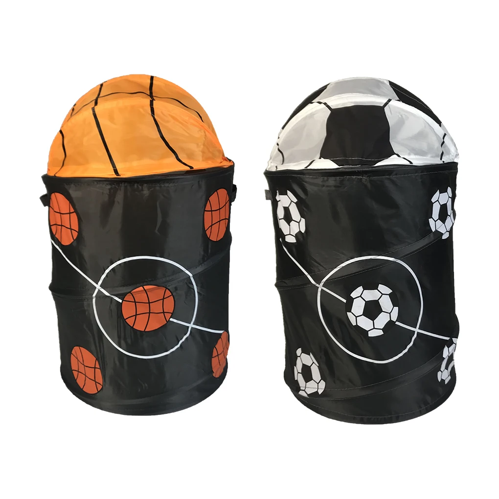 Foldable Laundry Basket for Dirty Clothes Soccer Balls Sport Football Laundry Bag Storage Hamper Kids Baby Home Organizer