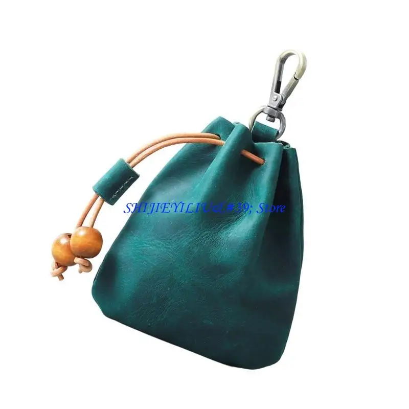 

E21F Кожаные органайзеры для ювелирных изделий ручной работы Подвесной мешочек с мягкой текстурой для ожерелья