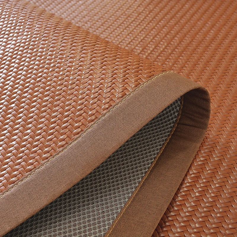 PE Cool Rattan Mat Foldable Cool Student Dormitory Mat Thickened Summer Rattan Mat for Home Use