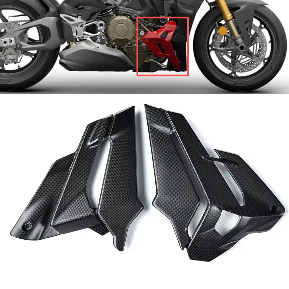 

For Ducati Streetfighter V4 V4S 2025 100% 3K Carbon FiberMotorcycle Radiator Side Panels Streetfighter V4 V4S 2025 Accessories