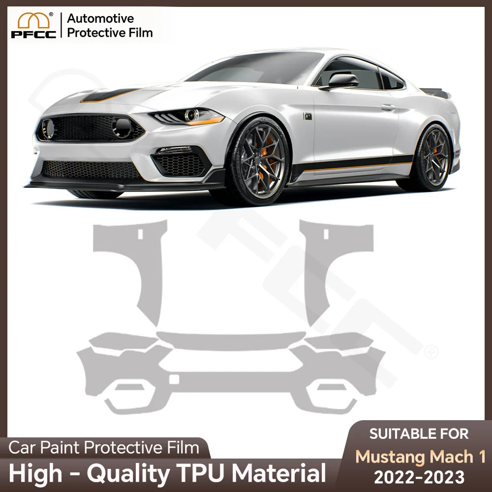 TPU For Ford Mustang Mach-E GT 2022 2023 Car Paint Protection Film Pre-cut Clear PPF Anti-Scratch Car Body Resistant Invisible