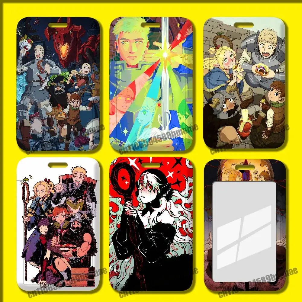 For Delicious in Dungeon Employee ID Card Holder Office Badge Student Bank Work Credit Holders Hard Case Shell