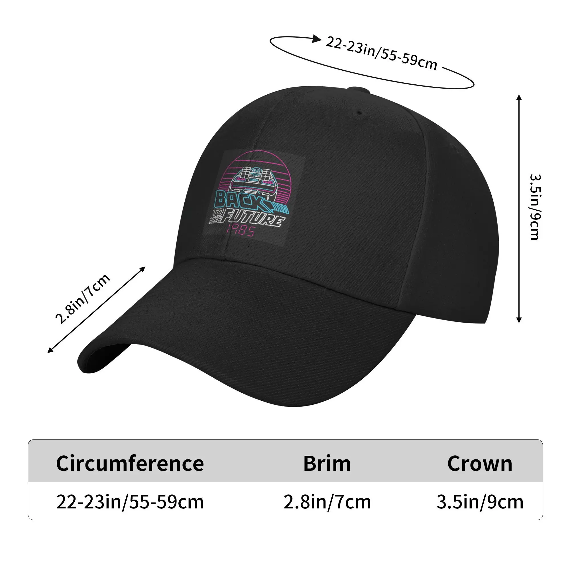 العودة إلى المستقبل 80s Delorean Future 1985 قبعات البيسبول قبعات البيسبول Snapback تنفس عادية Casquette في الهواء الطلق للجنسين