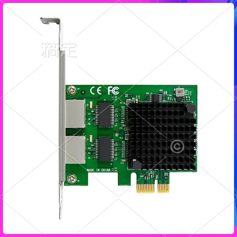 

Серверная сетевая карта ABT-PCI-E X1 2,5G, двухпортовая гигабитная сетевая карта, контроллер Ethernet I225-V, двухпортовые порты RJ45 2,5Gbe