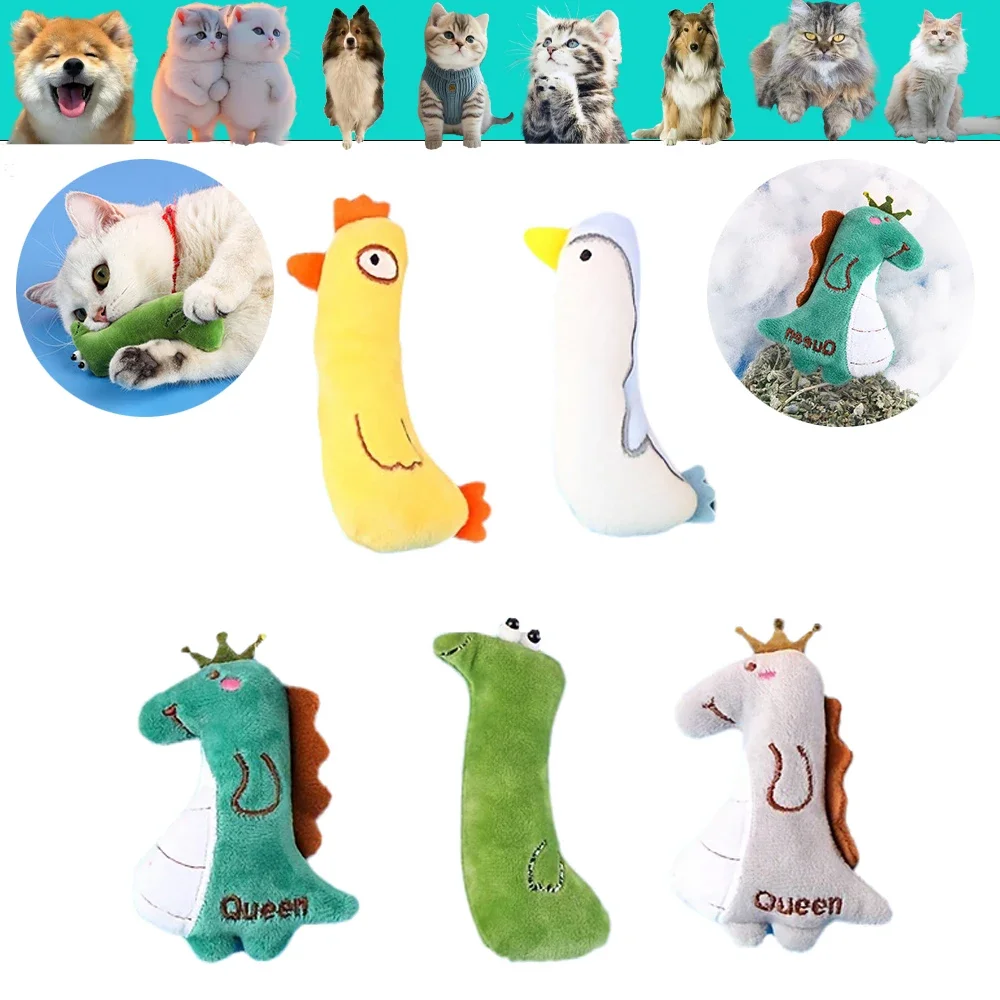 Pets Cat Mint Small Pillows Animal Simulation Plush Cats Toys  Cute Fun Chewing Dog Product Kitten Interactive Game Supplies