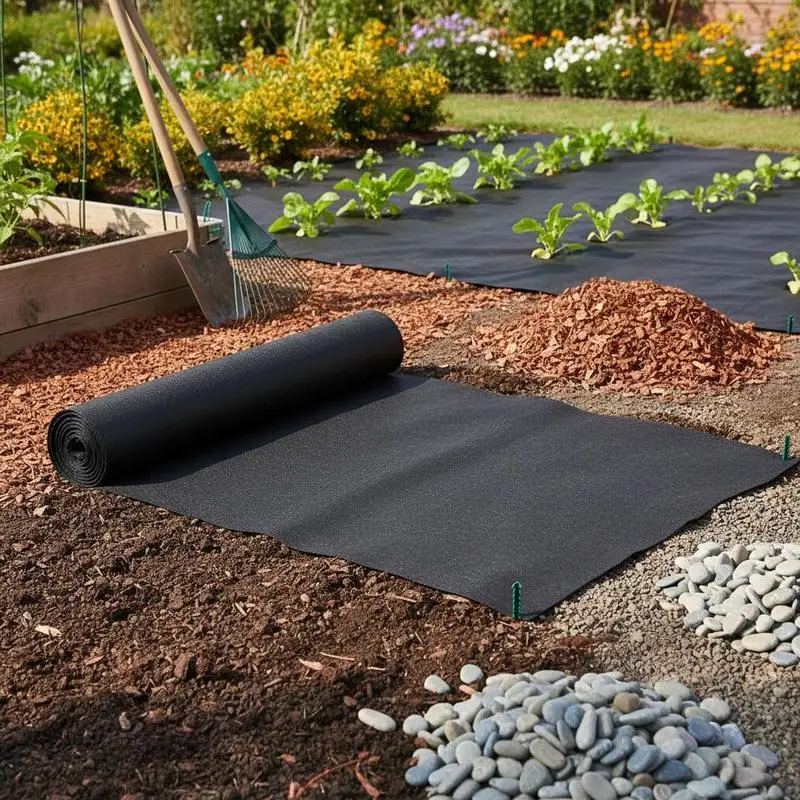 

Non-Woven Geotextile Fabric 4x100FT 8OZ Ground Cover Weed Control Fabric