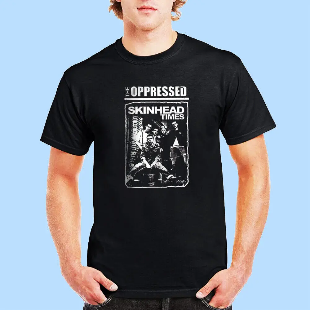 New the Oppressed Welsh Oi! - Skin Head Times Black T-Shirt Size S 5xl