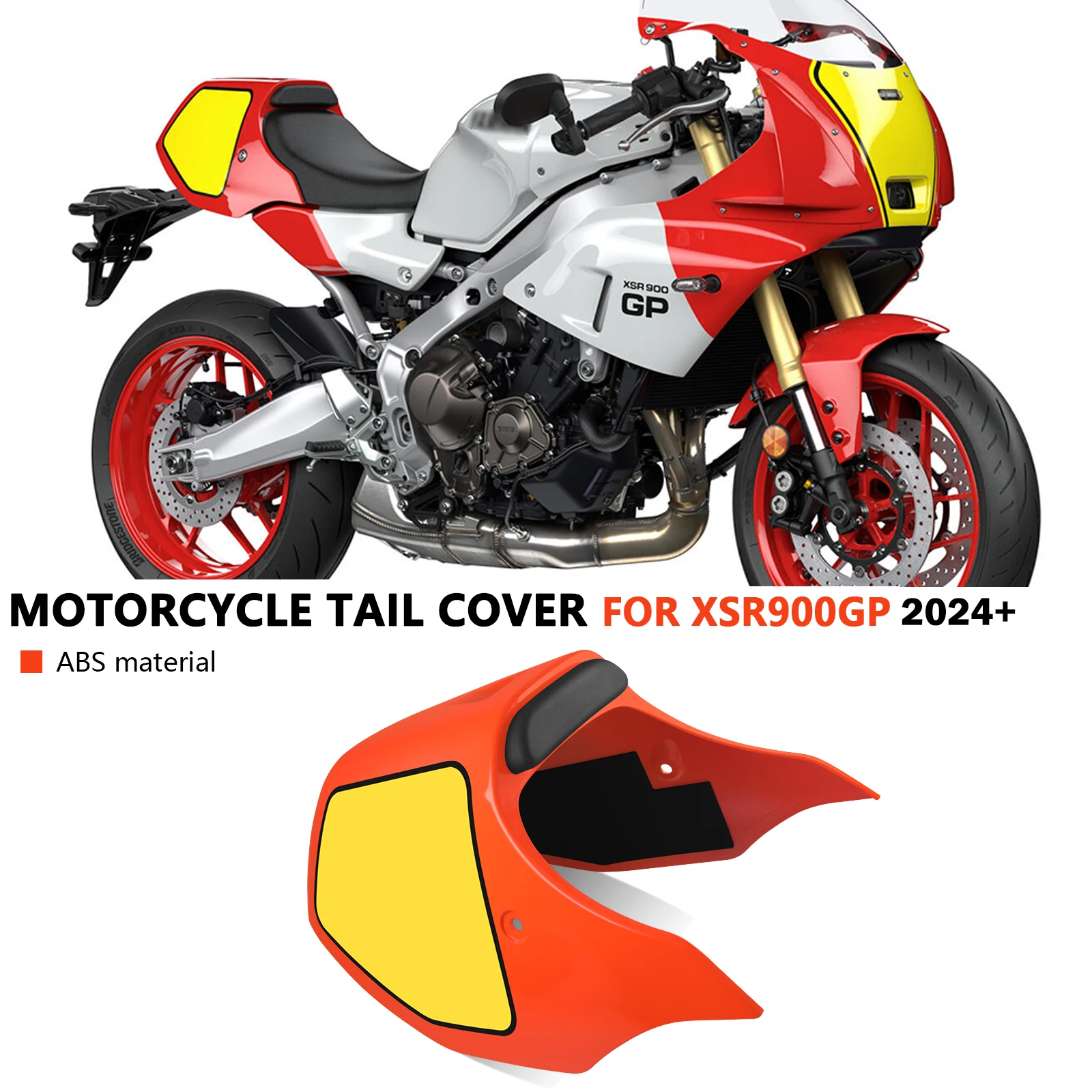 

For XSR900 GP 2024 2025 XSR900GP 2025 Motorcycle Passenger Pillion Rear Seat Cover Fairing Seat Cowl Hump Spoiler