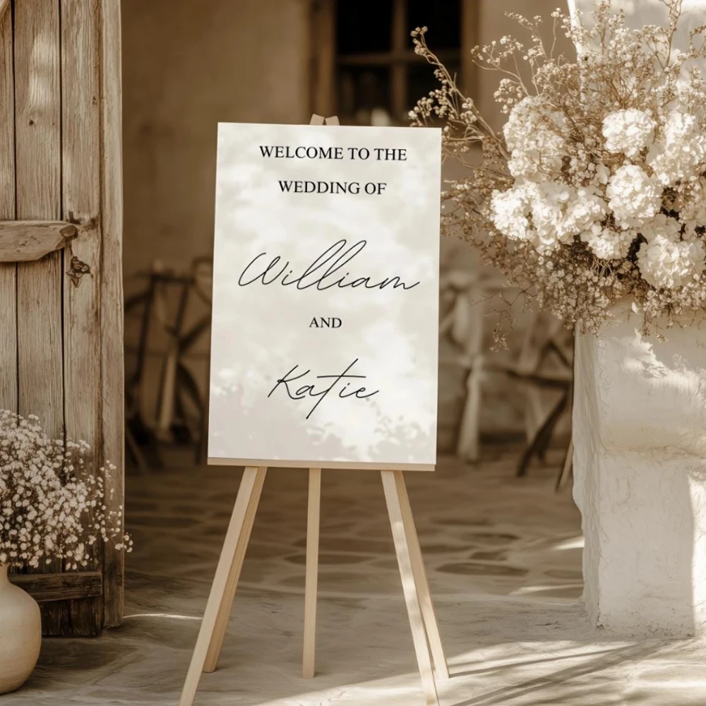 

Customized Stickers Weclcome Wedding Sign Personalized Mirror Decal Party Decor DIY Name and Date Vinyl Decals