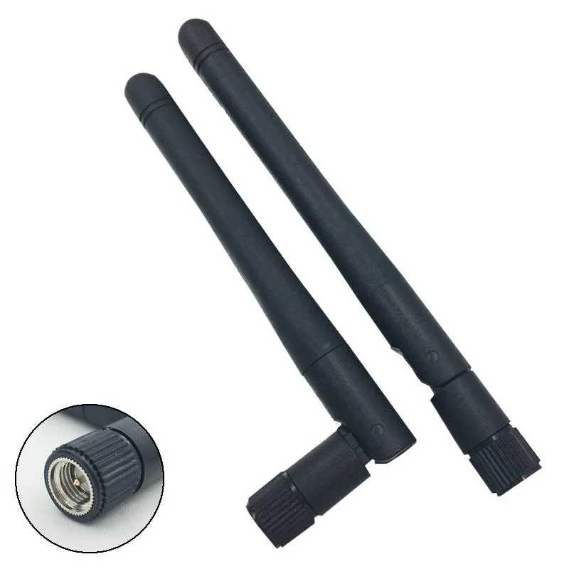 

Dual Band WIFI Antenna 5dBi 2.4G 5G 5.8G SMA Male Amplifier WLAN Router Singal Booster2pcs