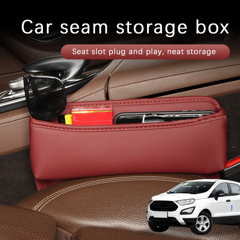 

Car Seat Gap Storage Box Driver Front Auto Seat Gap Filler Organizer Wallet Keys Card Storage Box For Ford Ecosport