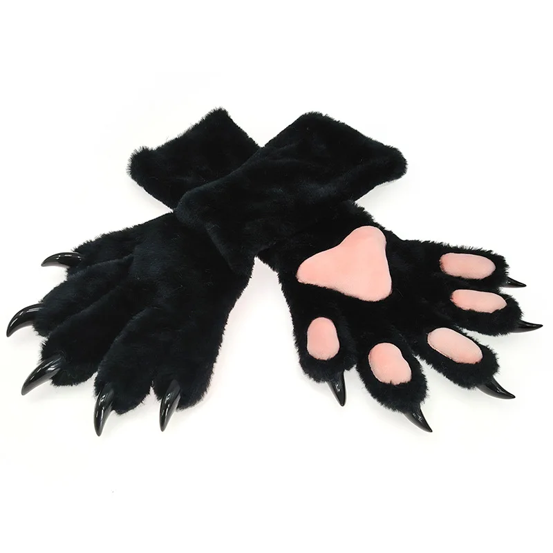 Fursuit animal claws loose parts Furui performance cos props kig series five-finger elastic close-fitting animal claws gloves image 5