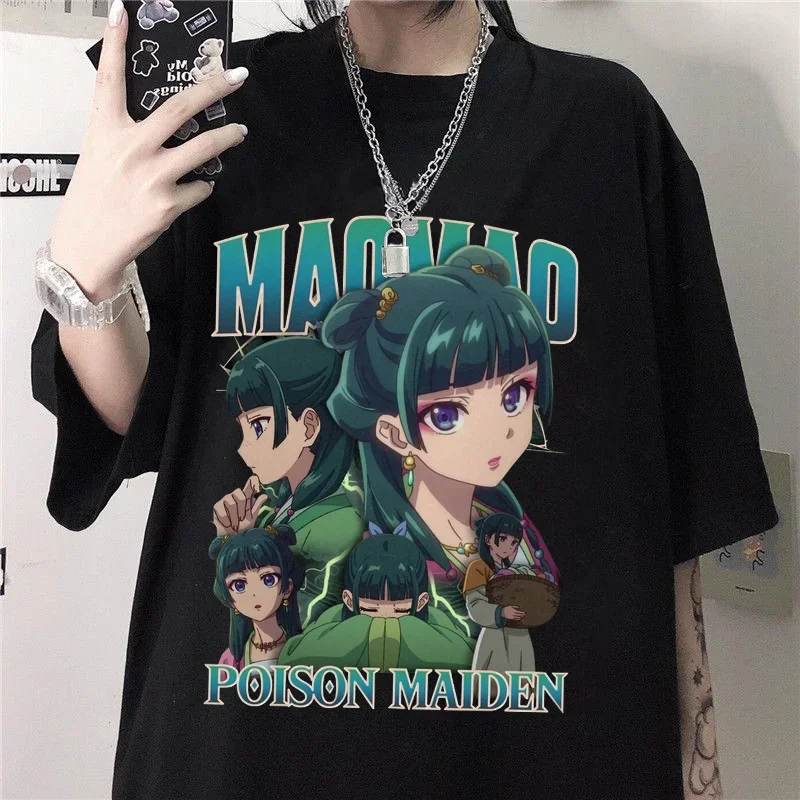 Nueva camiseta estampada The Apothecary Diaries camiseta personalizada de verano para mujercamisetas informales de Anime