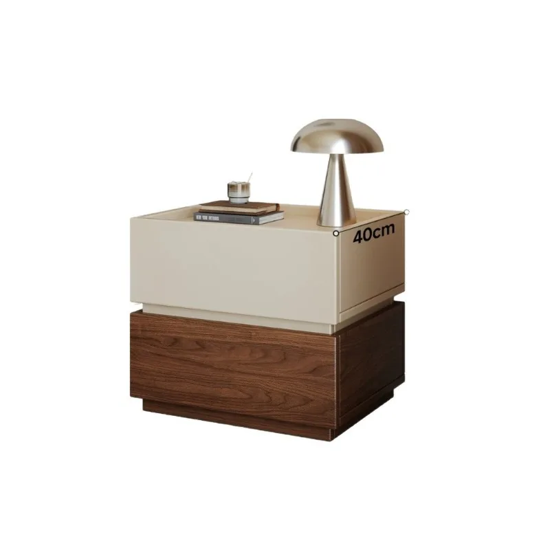 Light Luxury Minimalist Bedside Cabinet, High-end Building Block Storage Table for Household Bedroom