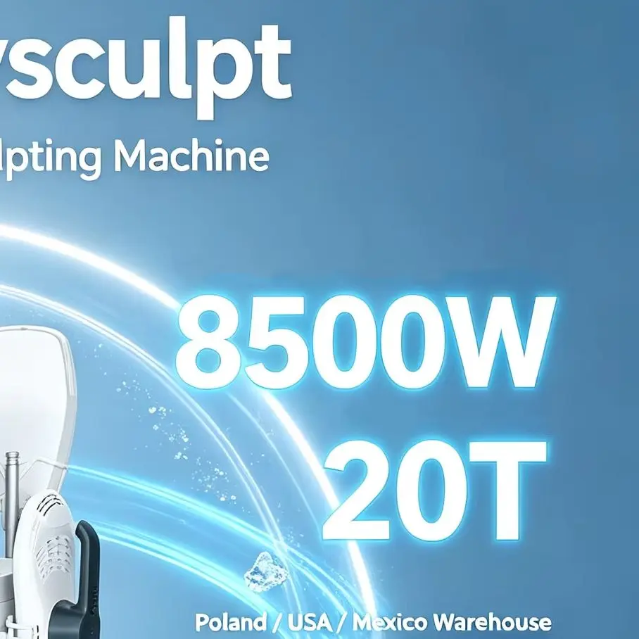 8500W 20T MYOslim Body Sculpting Device HI‑EMT Electromagnetic Muscle Toning Body Contouring Weight Loss Beauty Machine