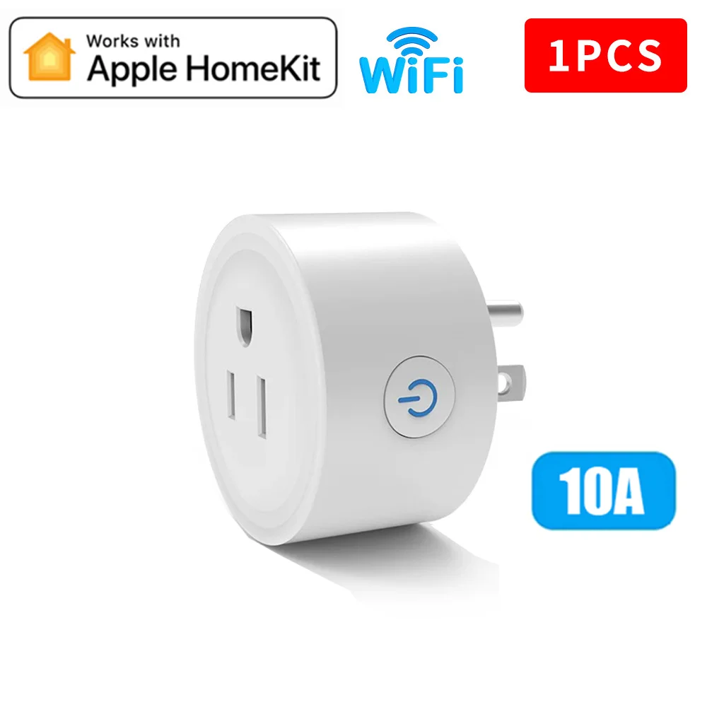 

US Plug 10A WiFi Smart Socket WiFi Bluetooth Remote Siri Voice Control HomeKit Smart Home Control Timer