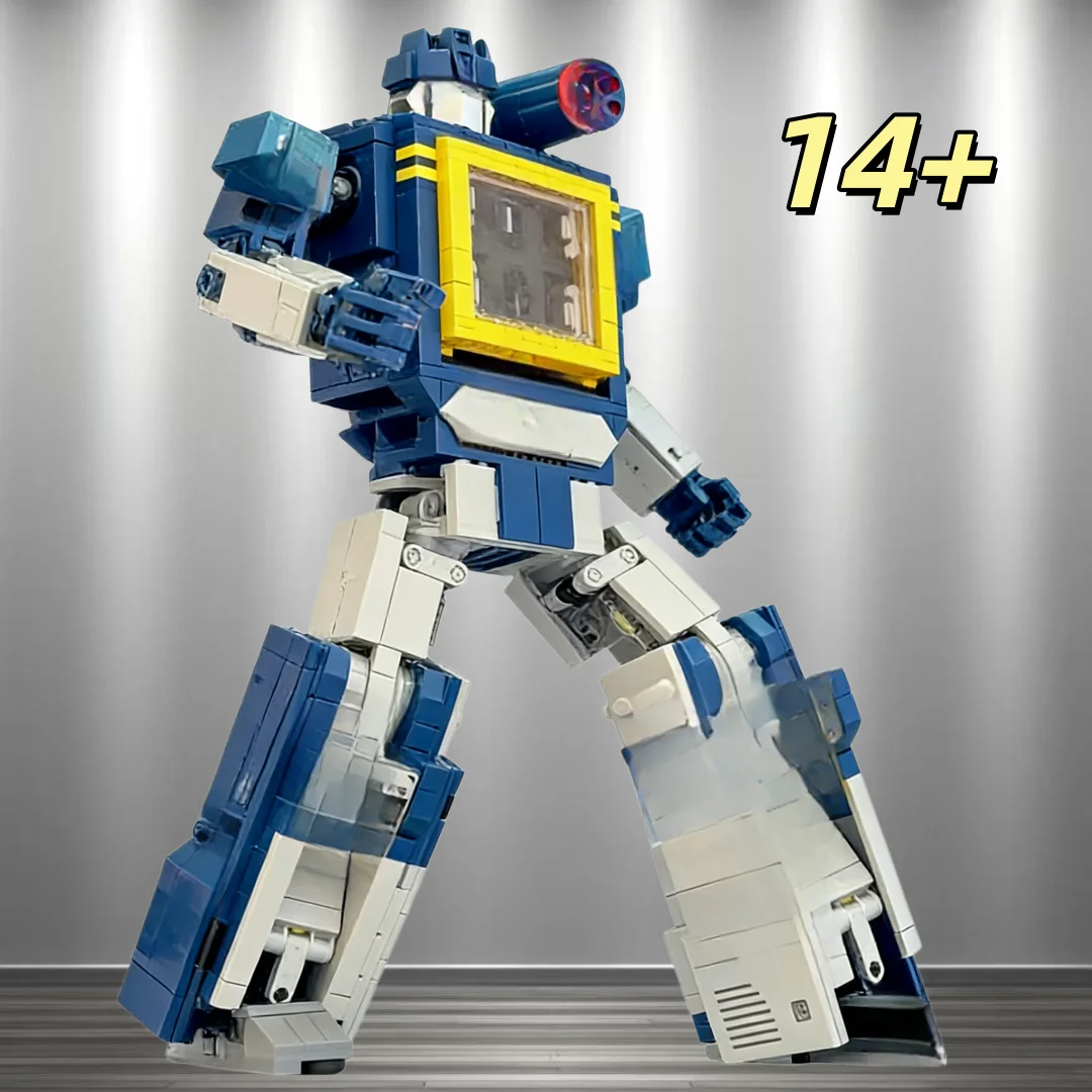 

Sci-fi mecha assembling building blocks, difficult robot model desktop collection ornaments, holiday gift toys