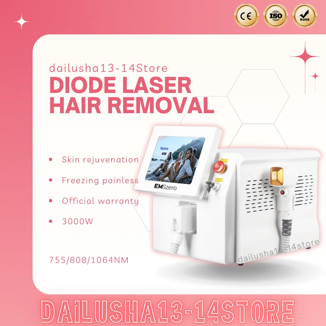 

3000W High Power Ice Cooling 755 808 1064 Device Diode Laser Epilator Wavelength Painless 808nm Hair Removal Machine