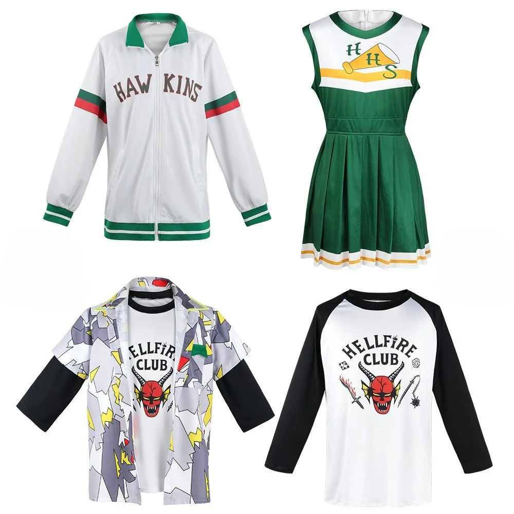 Футболка Hellfire Club, топ, костюм, куртка, рубашка, костюм для косплея на Хэллоуин, вечерние костюмы для выступлений для мужчин и женщин