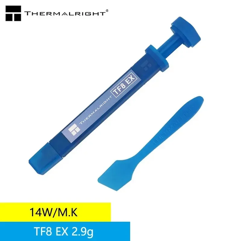 Thermalright TF8 EX 2,9 г/1,5 г термокремниевая смазка для процессора 14 Вт/синяя/непроводящая/высокопроизводительная теплопроводность