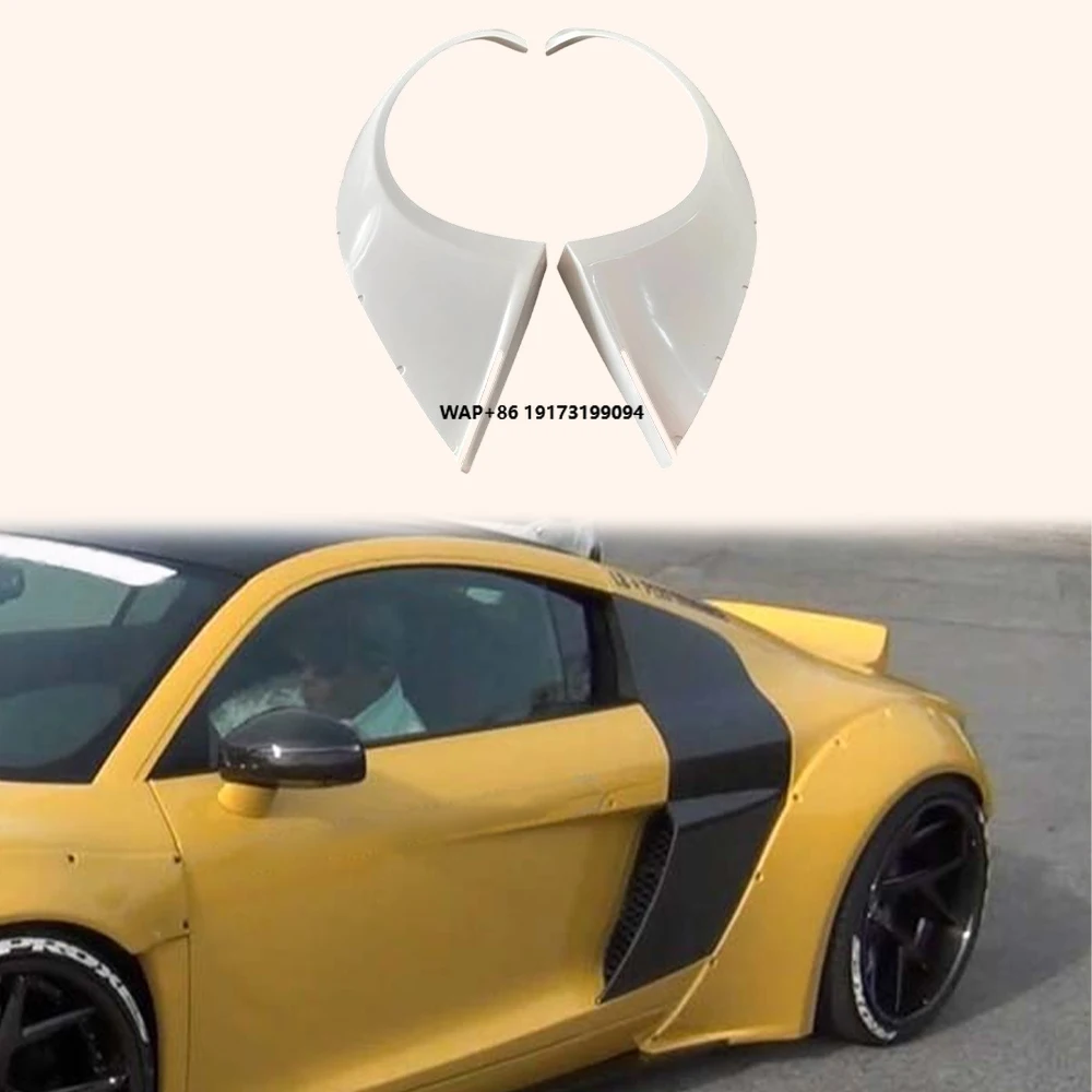 For R8 Type 42 07-15 Fiberglass Unpaint LBS Wide Rear Fender Flares Arch