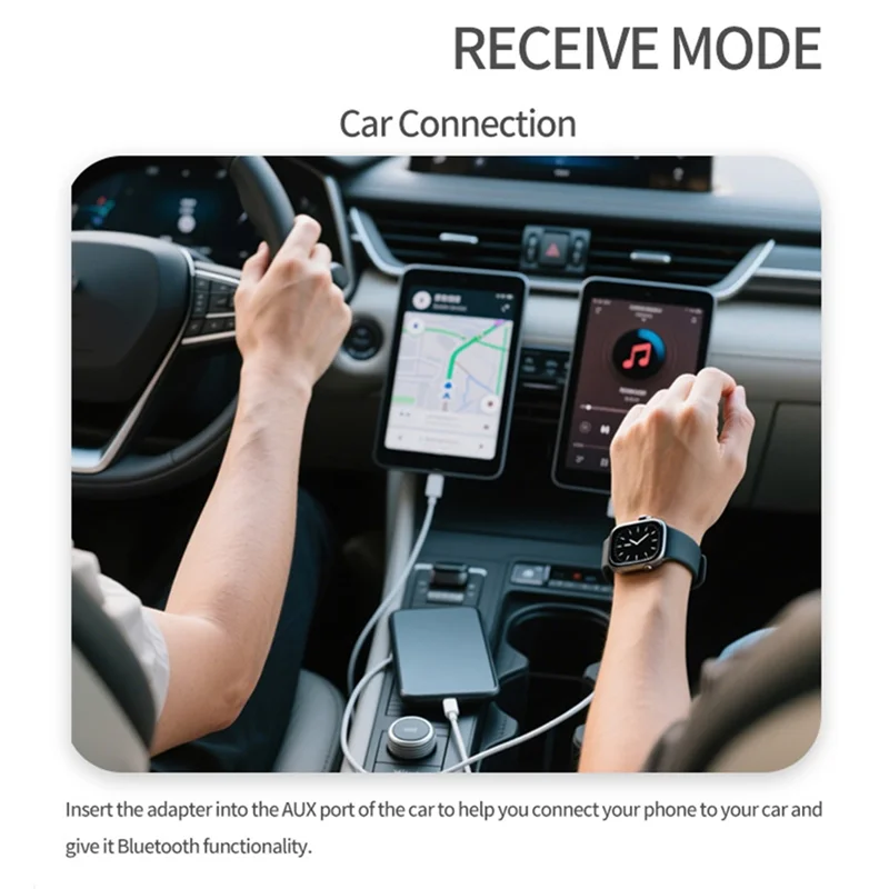 BNVN-블루투스 5.4 송신기 수신기 2개의 헤드폰용 낮은 대기 시간/HD AUX 무선 오디오 블루투스 비행기 어댑터