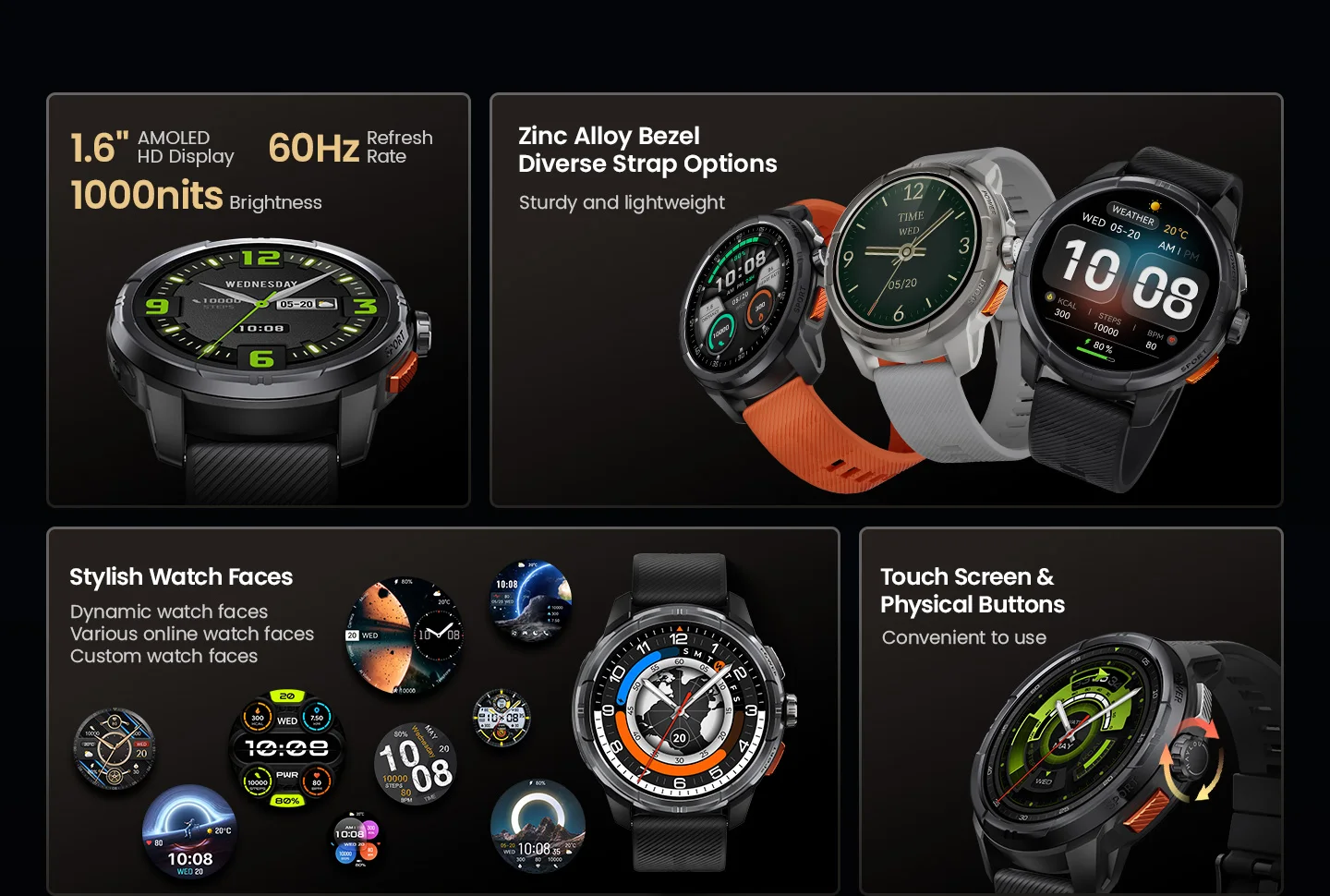HF009 HAYLOU Solar Ultra GPS Smartwatch 1,6 Zoll AMOLED 5-Satelliten-GPS-Positionierung 170 Sportmodi Sprachanrufe Smartwatch 5ATM – Detail 2