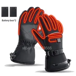 Winter Heated Gloves Heating Hand Warmer Electric Thermal Gloves Waterproof Snowboard Cycling Motorcycle Bicycle Ski Outdoor