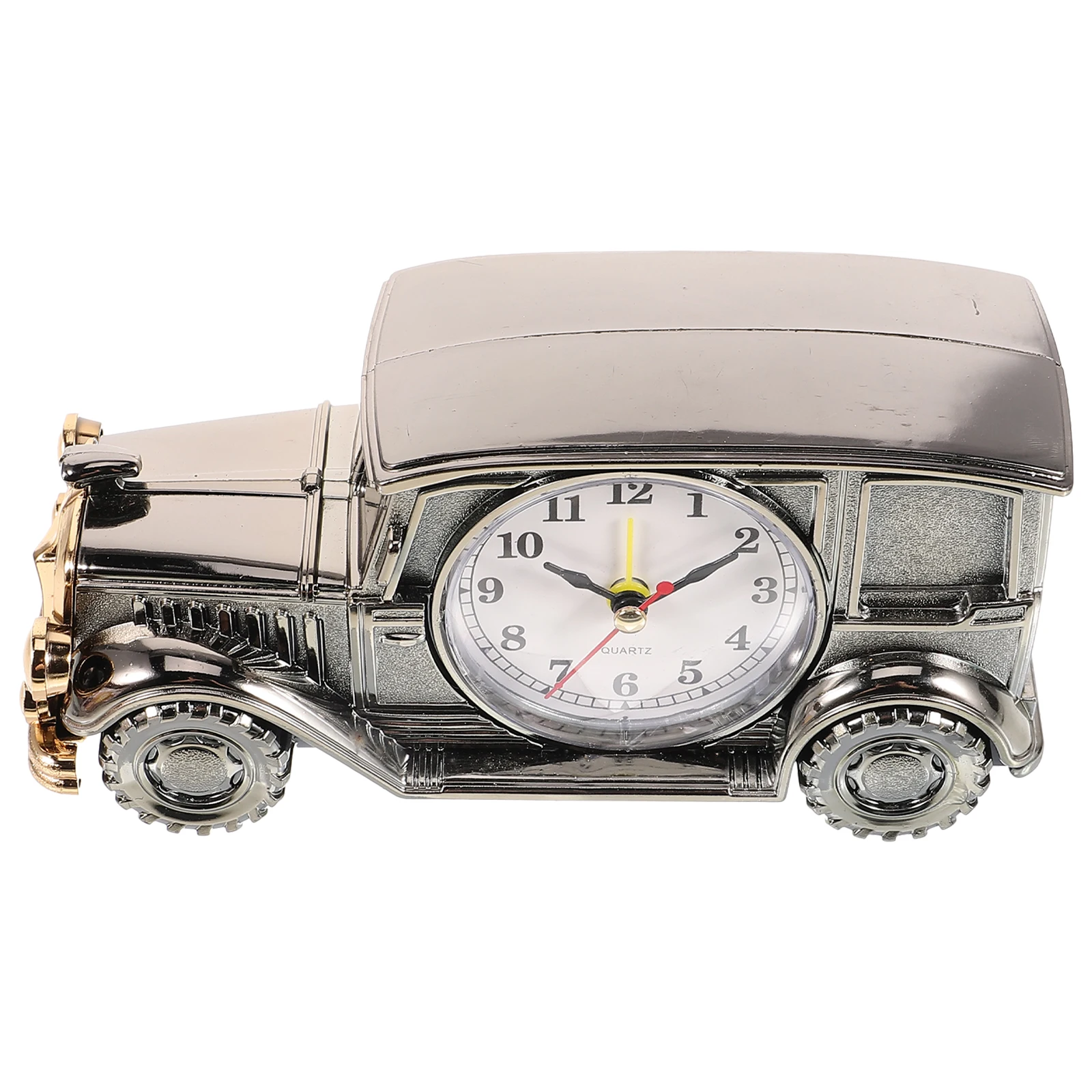 

1pc Classic Car Alarm Clock Creative Desktop Clock Bedtime Decor Vintage Style Room Decoration Silent Function Easy