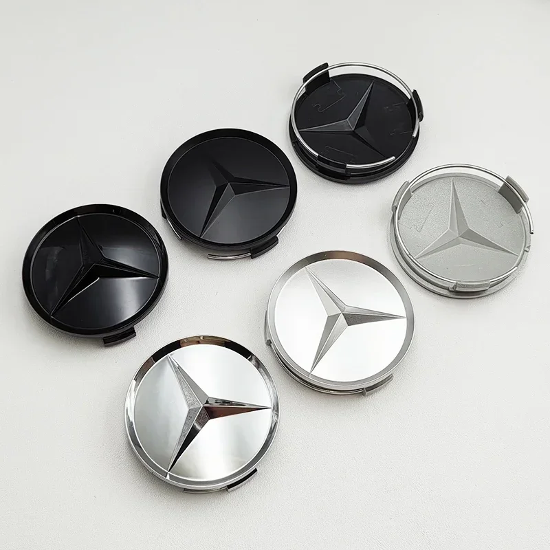 

4pcs 75mm Car Wheel Center Caps Hub Caps For Mercedes Benz A B C E S GLA GLB GLC GLE GLS GLK CLS ML GL R W205 W213 Accessories