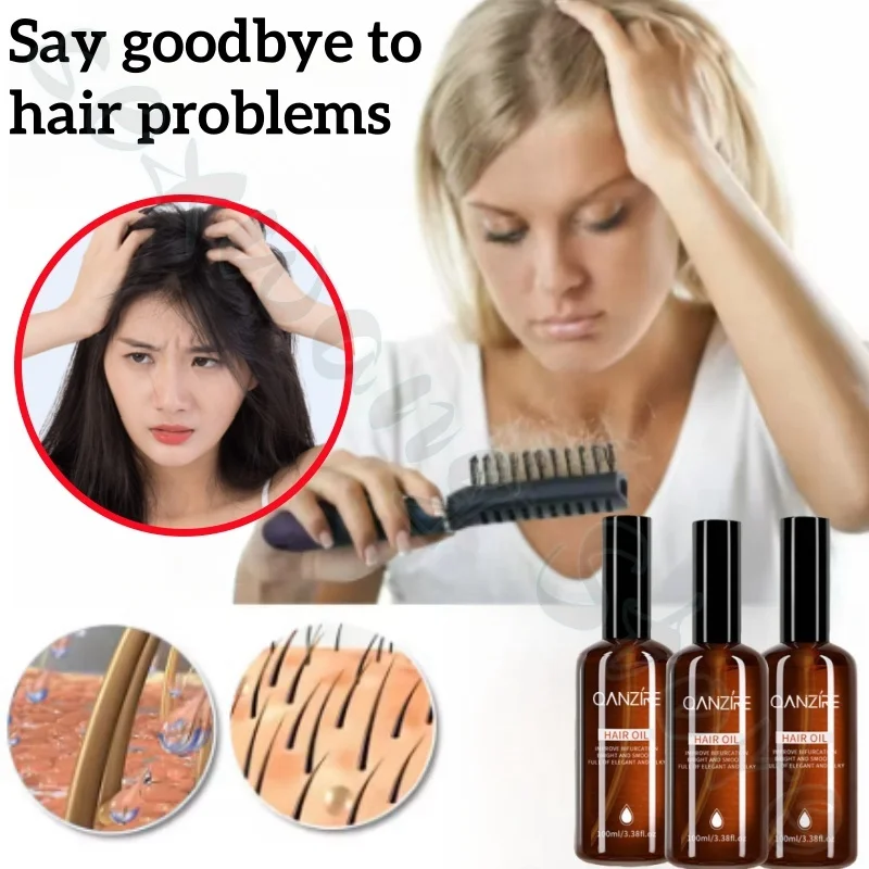 Nut hair care essential oil, long-lasting fragrance, hair dye and perm damage improvement, frizzy, dry, no-wash hair care oil