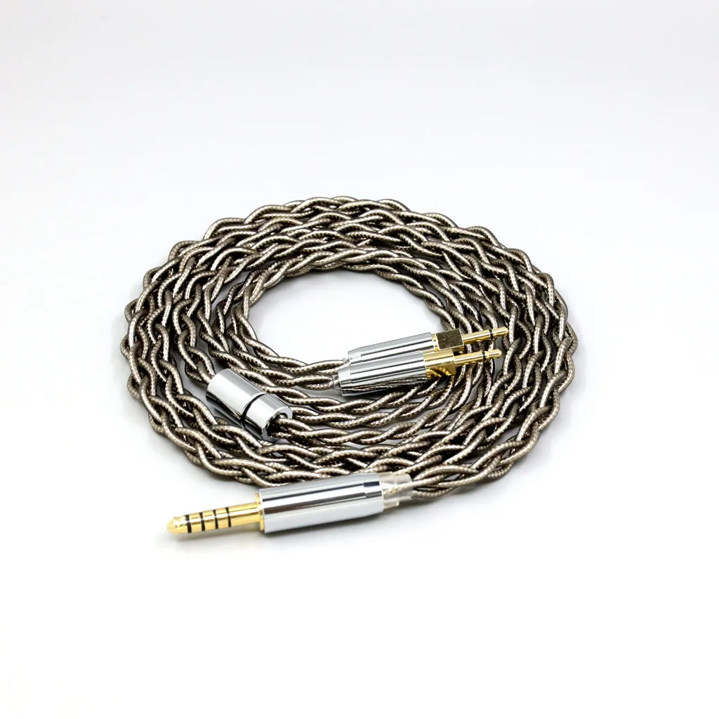 99% Pure Silver Palladium + Graphene Gold Earphone Shielding Cable For Sennheiser HD700 Headphone 2.5mm pin 4 core LN008204