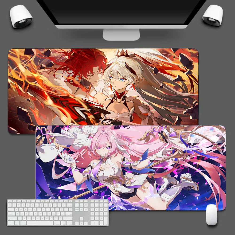 Honkai Impact 3rd Large Mouse Pad PC Computer Game MousePads Desk Keyboard Mats Office Rubber Anti-slip Mouse Mat 40x90 30x80 CM