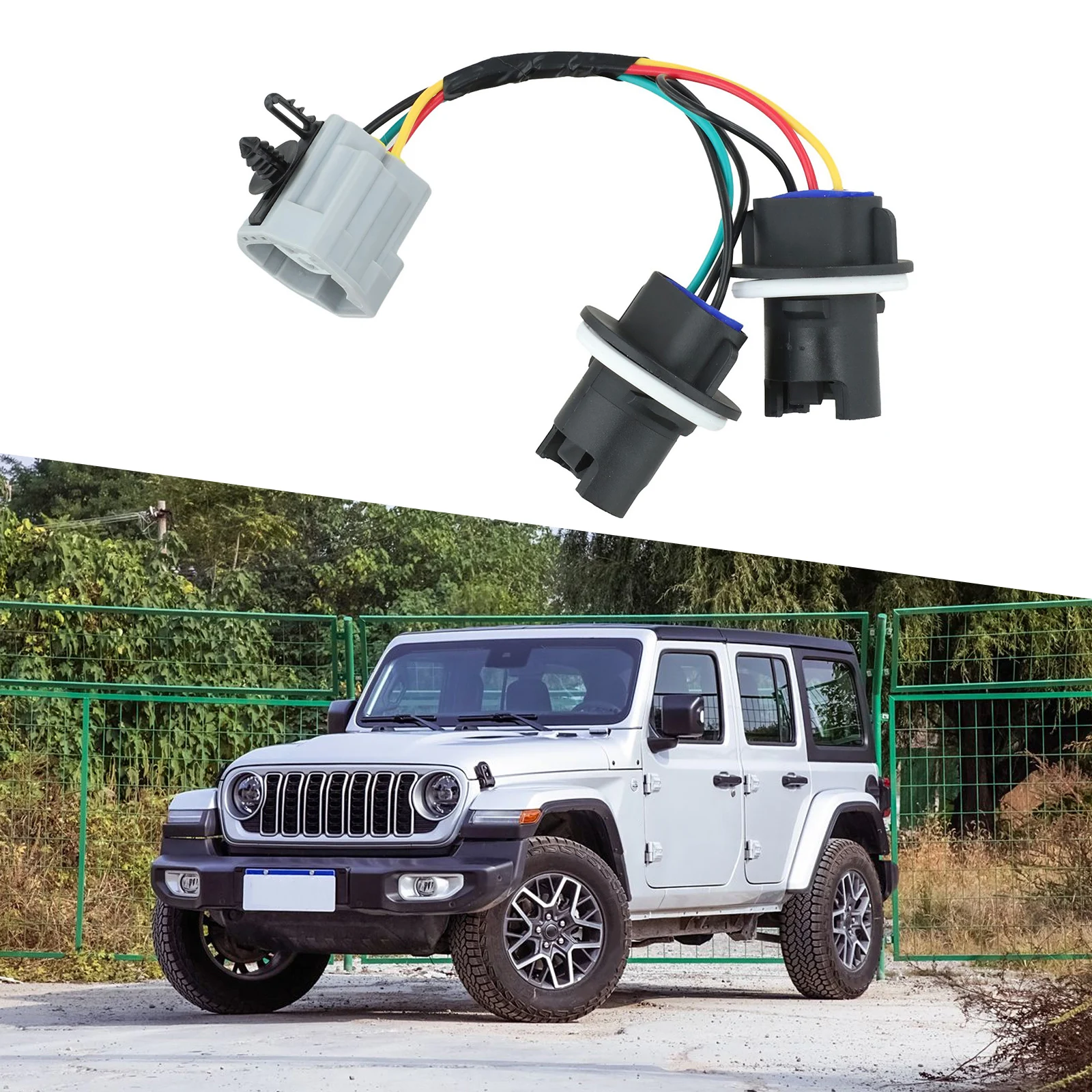 

Car Tail Light Socket Harness 68004166AC For Jeep For Wrangler JK 2007-2018 Taillight Mount Wiring Harness ABS Car Accessories