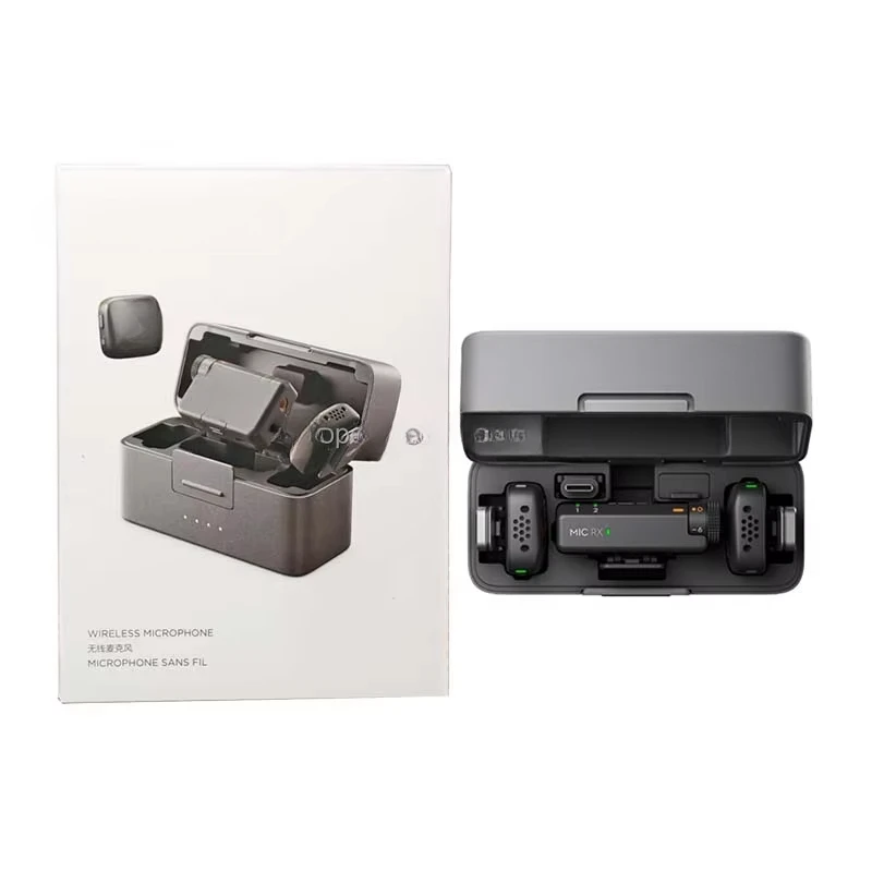 

(2 TX + 1 RX + Charging Case) Receiver Transmitter Charging Case Handheld Speaker Wireless Microphone