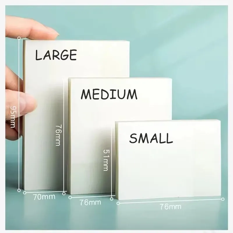50/100/150Sheets Transparent Waterproof Posted It Sticky Note Pads Notepads Posits for School Stationery Office Supplies