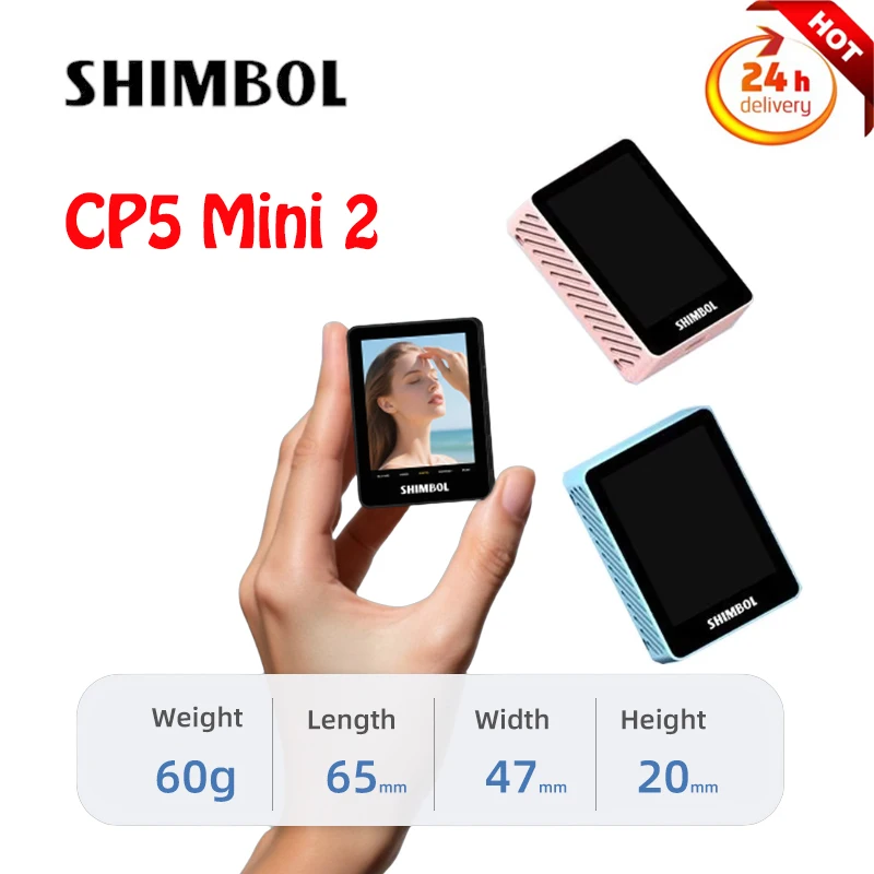 

Shimbol CP5 Mini 2 Phone Selfie Monitor Real-time HD Selfie Screen for iPhone Android Vlog Live Stream for Rear Camera Selfies