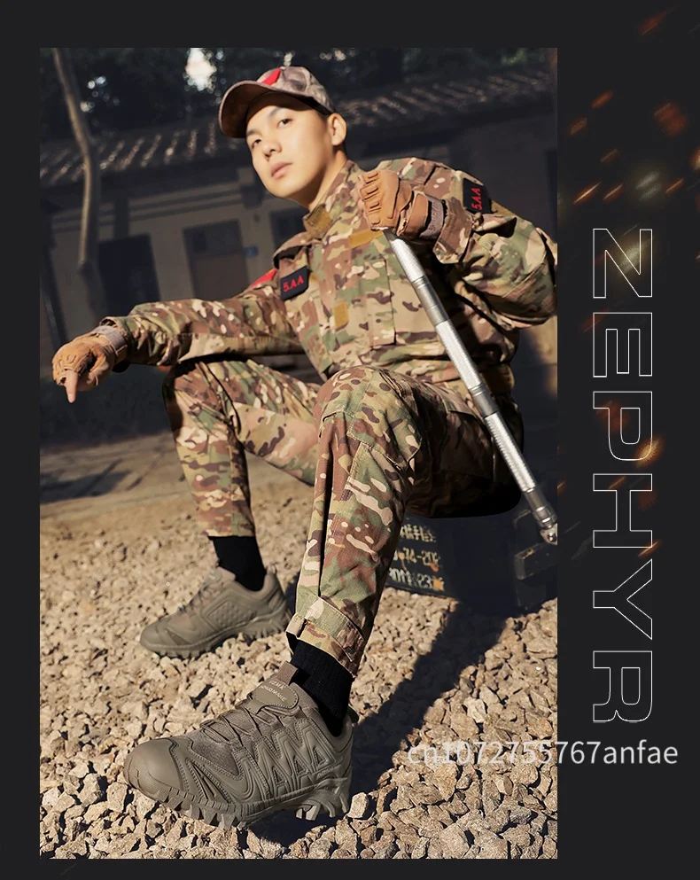 Men Tactical Boot Anti-Slip Work Safety Shoes Waterproof Special Force Army Boots Male Hiking Boot Outdoor Travel Shoe Anti-slip
