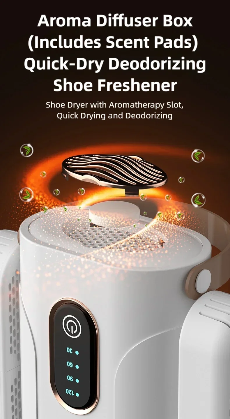 TINSOL Vierarmiger Schuhtrockner mit Duft 48 ° C Intelligente UV-Licht-Sterilisation und Desodorierung mit konstanter Temperatur – Detail 23