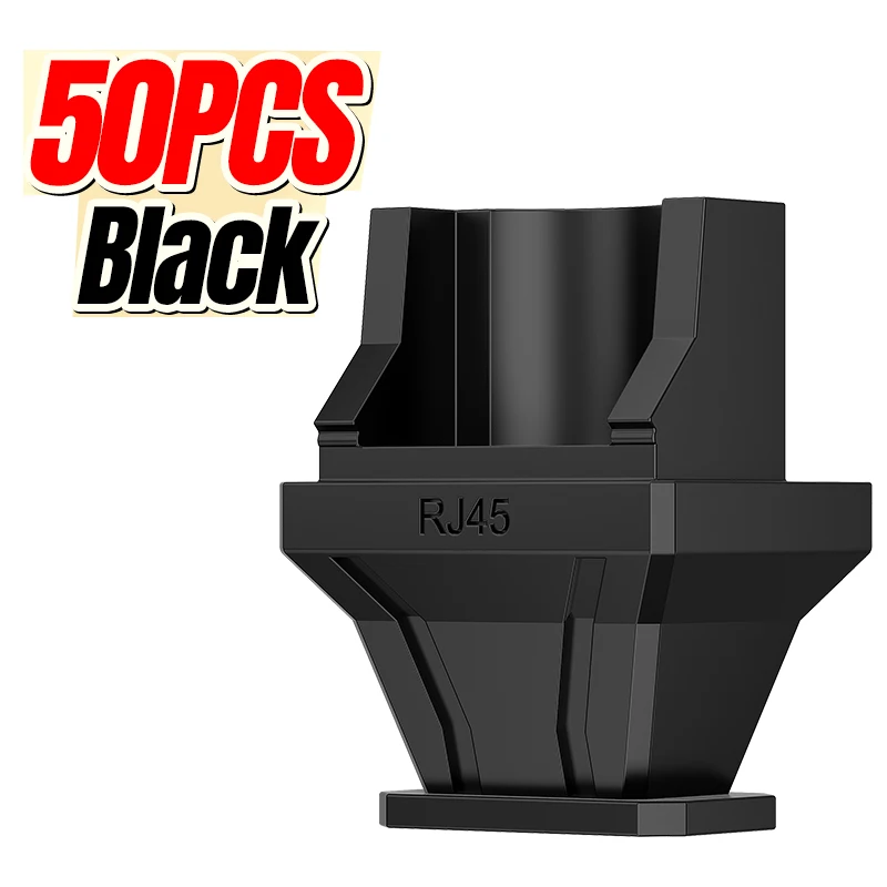 AMPCOM Snap-in RJ45 Protector Blocker Beschermhoes, Anti-stofkap Cap, RoHs Compliment Zacht PVC-inzetstuk voor Swither, Router
